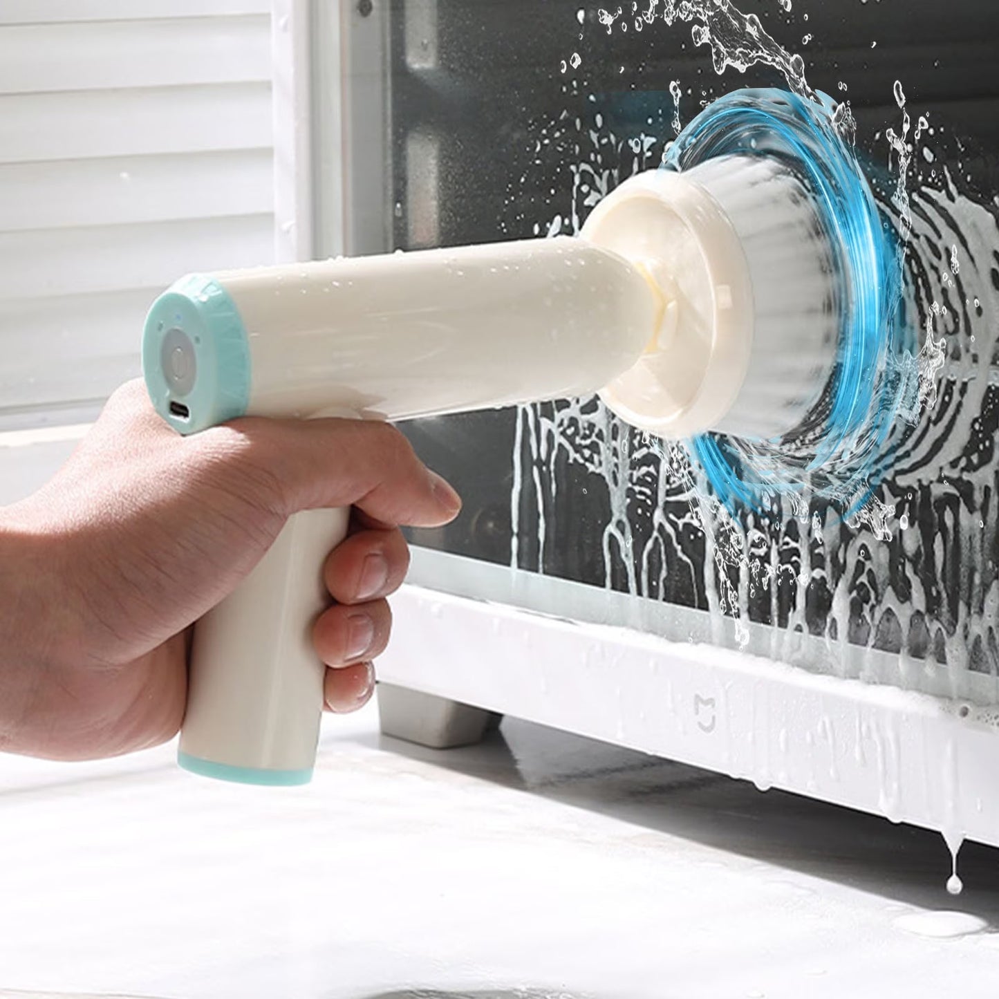 4-in-1 Electric Cleaning Brush with Waterproof Design and Multifunctional Brush Heads