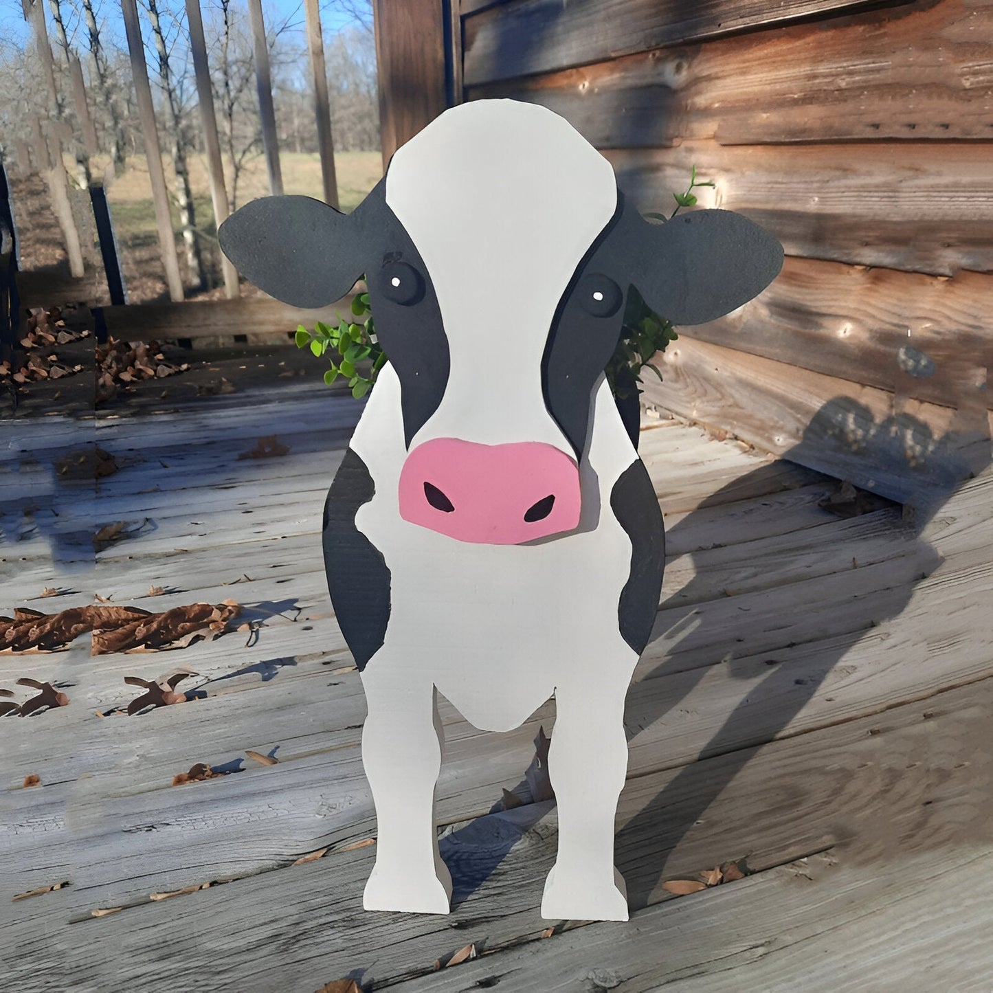 Animal Theme Flower Pot Cow Planter Decorative Garden Pot