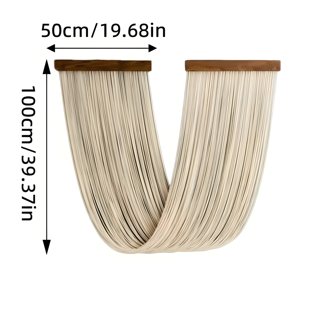 Bohemian Macrame Wall Hanging Tapestry Cotton Tassel Decor