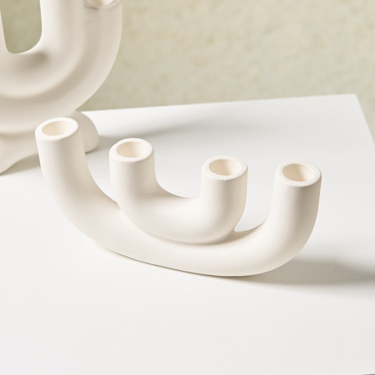 Ceramic Design Candle Holder Luxury Decorative Home Accent