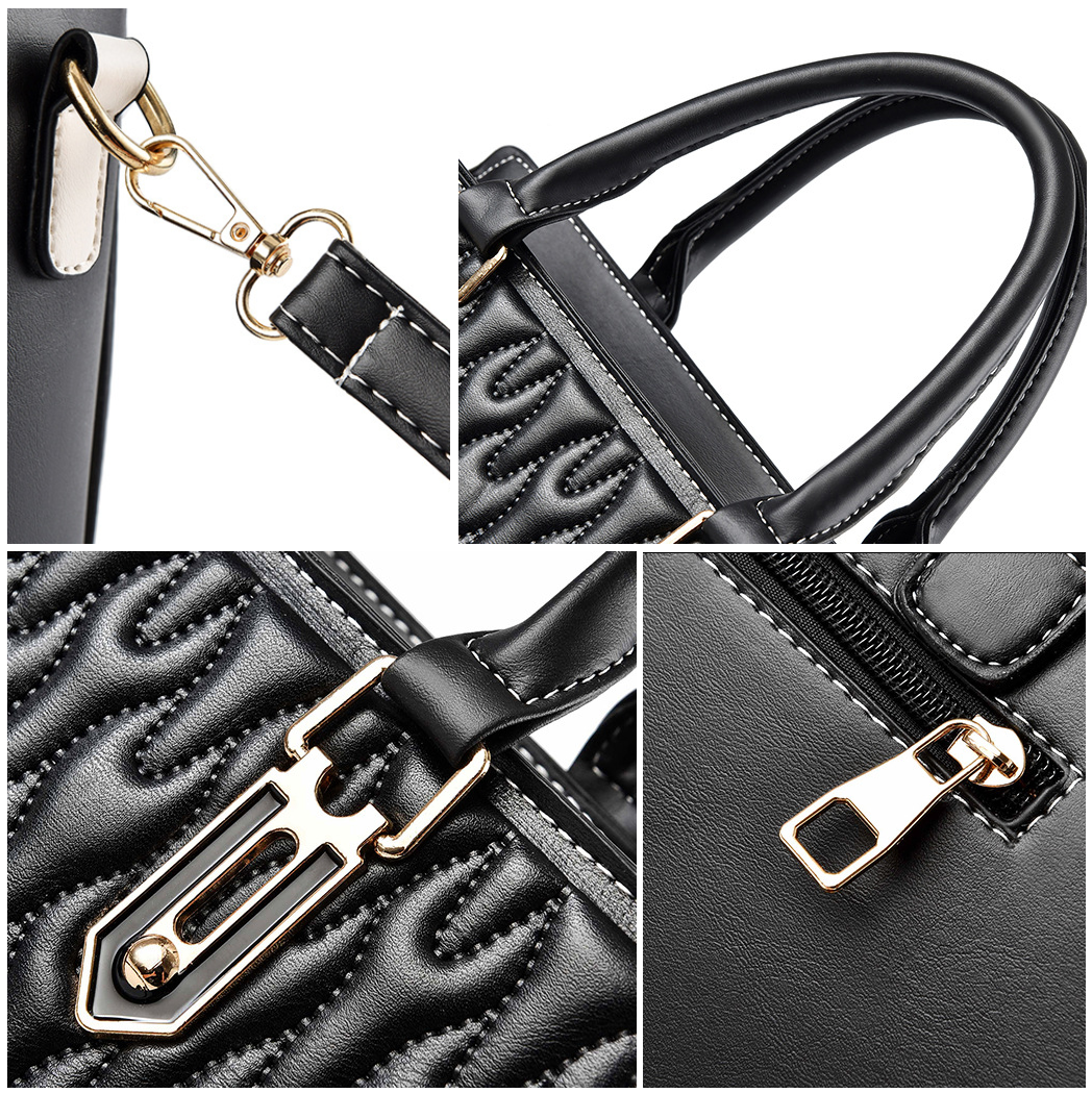 Classic Vegan Leather Shoulder Bag Vintage Handbag