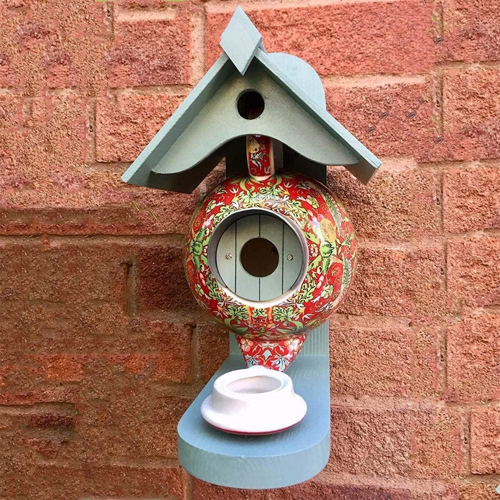 Colourful Bird House Garden Nesting Box Outdoor Bird Shelter