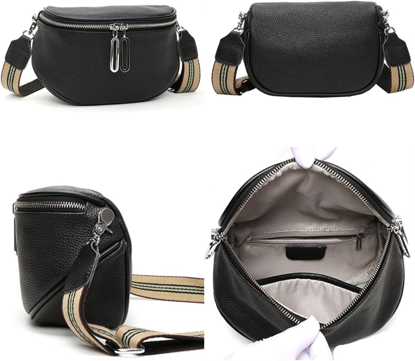 Elegant PU Leather Shoulder Bag for Women Compact Crossbody