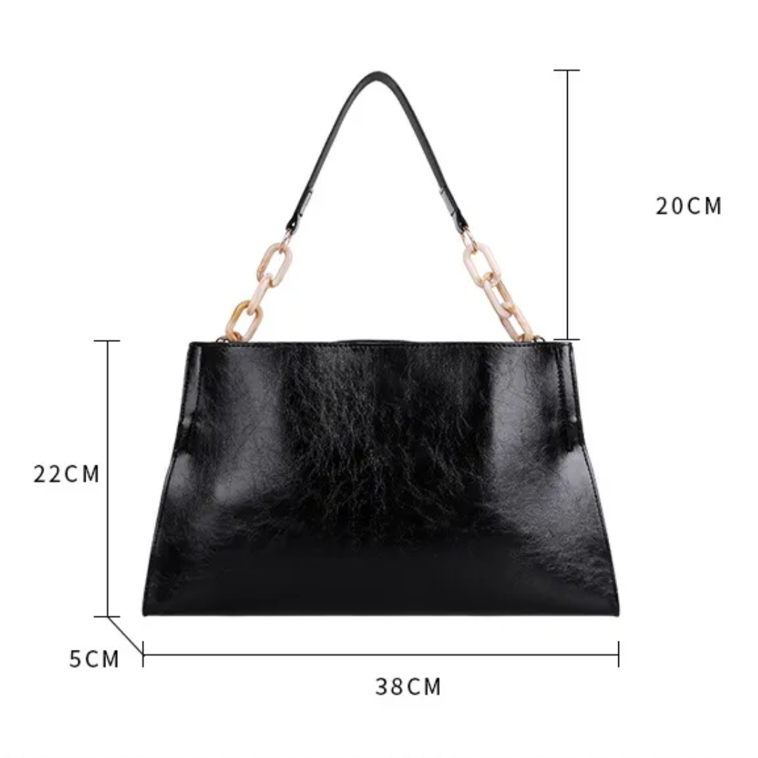 Felice Leather Shoulder Bag – Stylish Crossbody & Chic Chain Accent