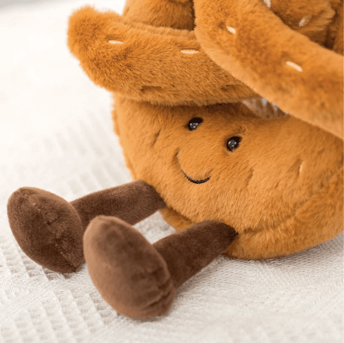 Food Plush Toy Soft Bread Pretzel Croissant Cushion