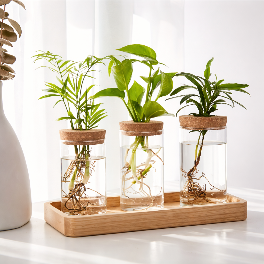 Glass Plant Propagation Vase Minimalist Hydroponic Planter