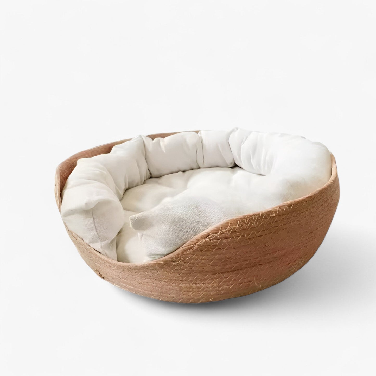 Handwoven Bamboo Pet Bed Cat Puppy Small Dog Basket