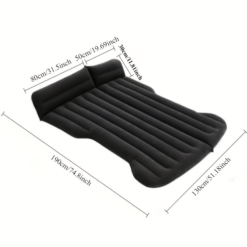 Inflatable Car Bed Travel Mattress Back Seat Sleeping Air Mattress