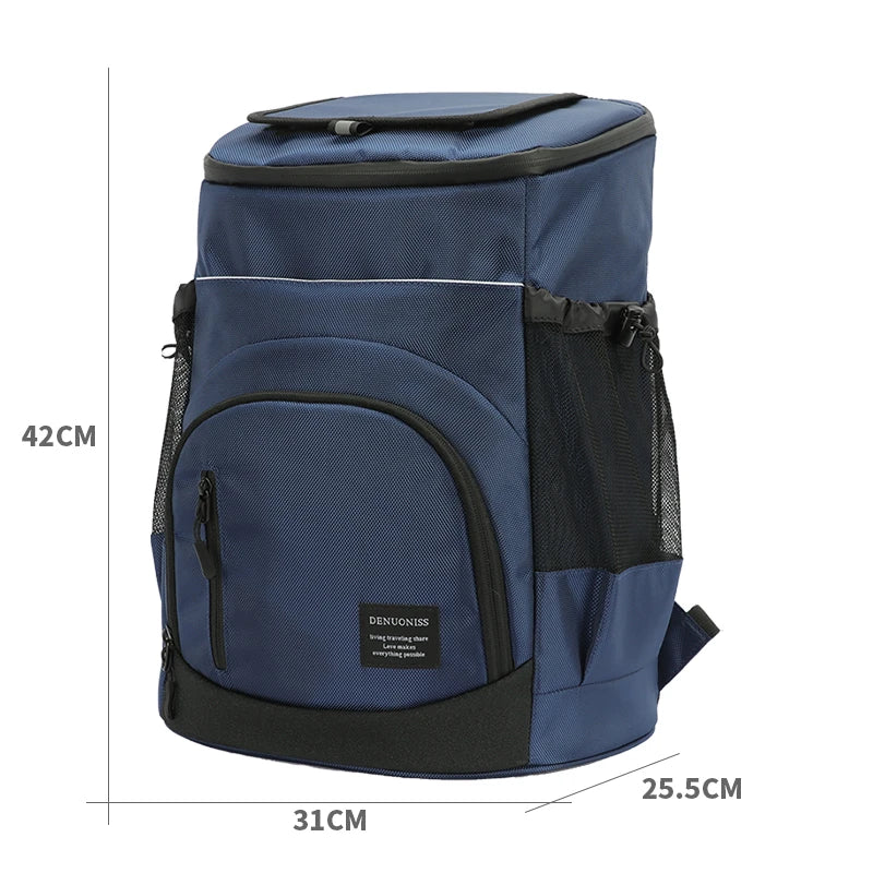 Insulated Cooler Backpack Portable Travel Picnic Storage Bag