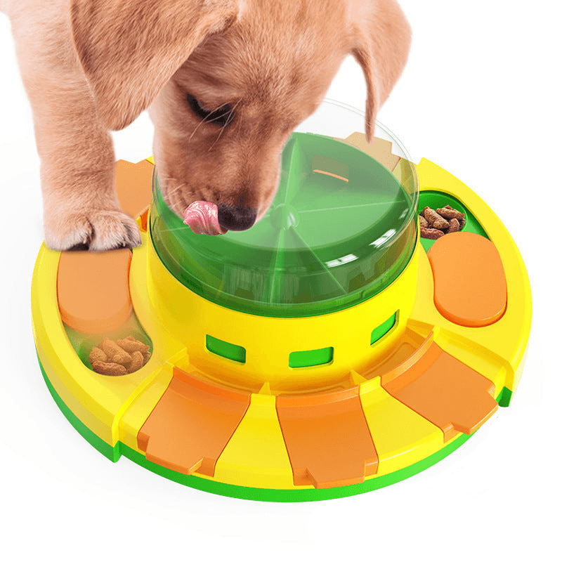 Interactive Dog Puzzle Feeder Slow Eating Training Toy