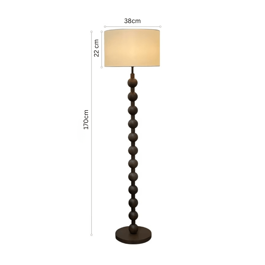 Japandi Wooden Floor Lamp Minimalist Nordic Standing Light