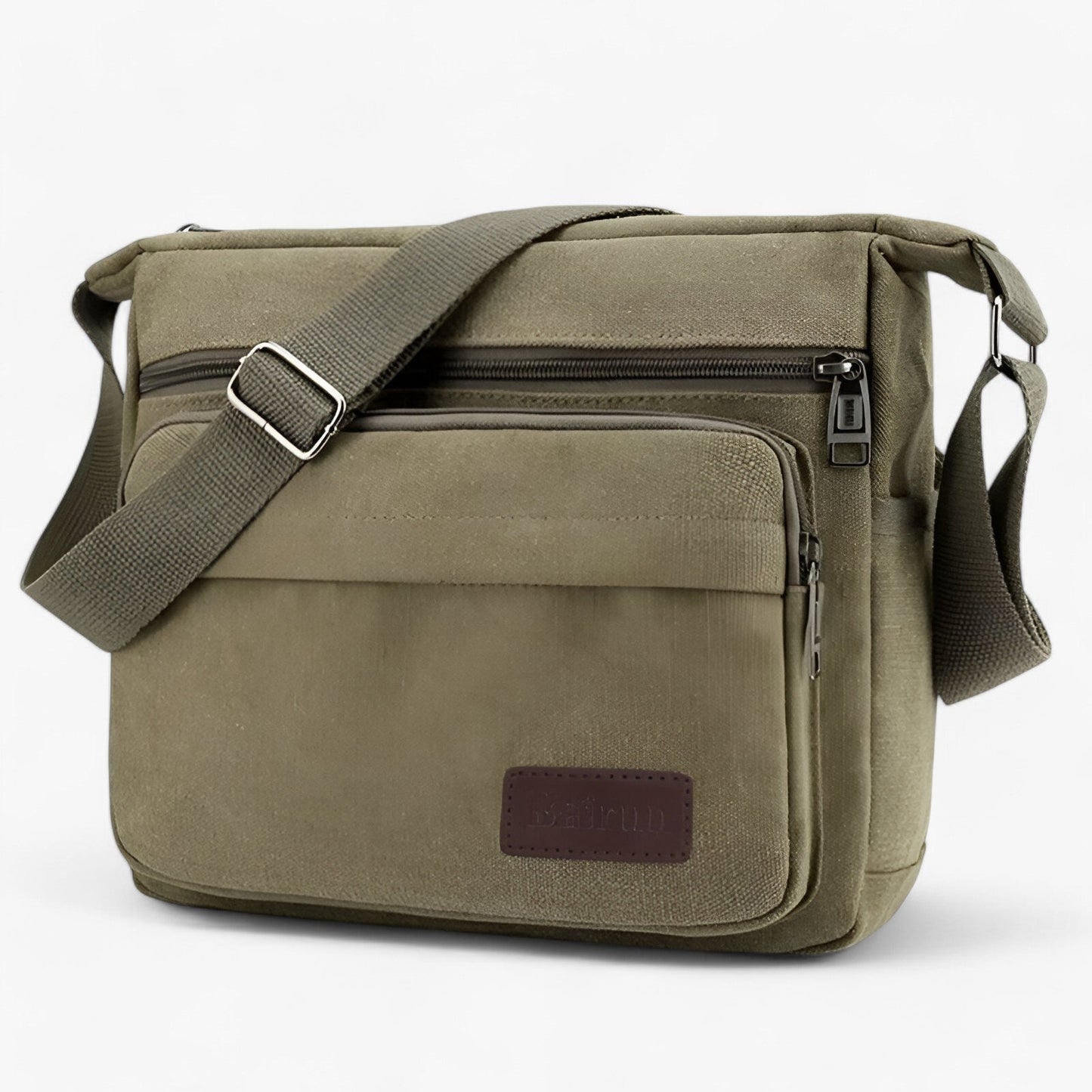 Mens Canvas Shoulder Bag Multifunction Crossbody Travel Messenger