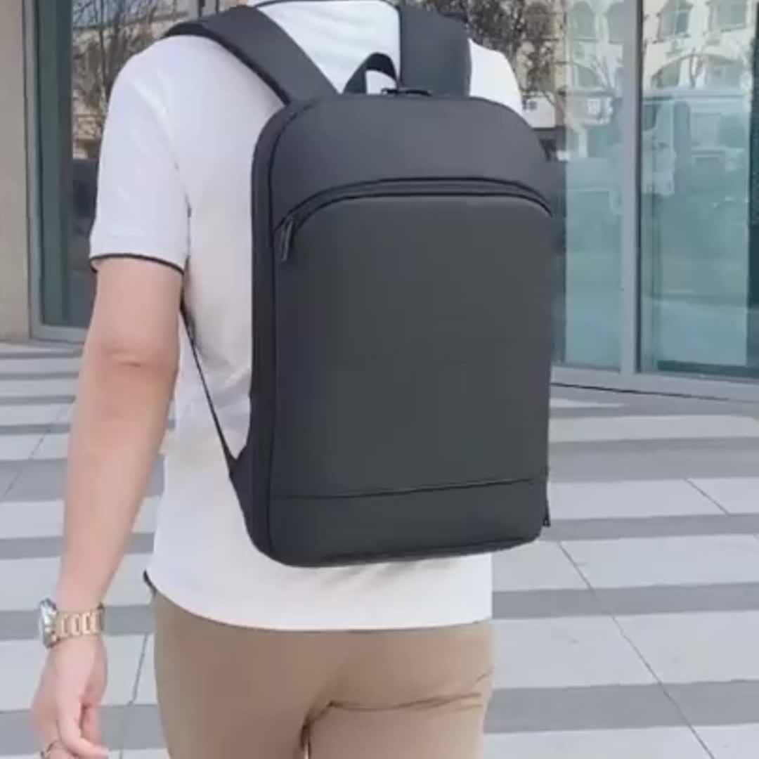 Mens Expandable Backpack Lightweight Laptop Travel Business Bag