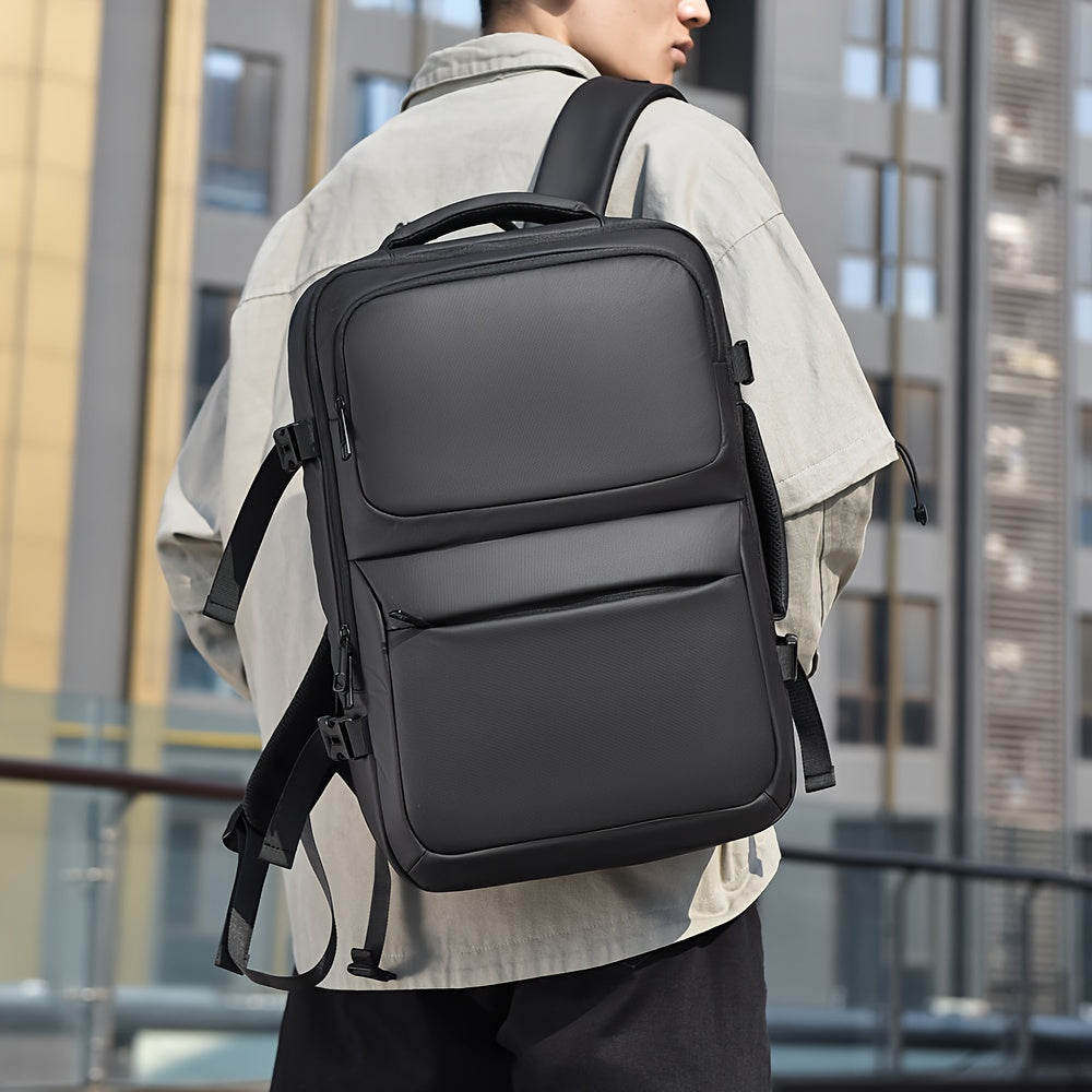 Mens Minimalist Backpack Nylon Laptop Travel Commuter Bag