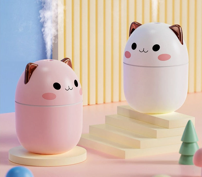 Mini Air Humidifier Night Light Portable Mist Diffuser