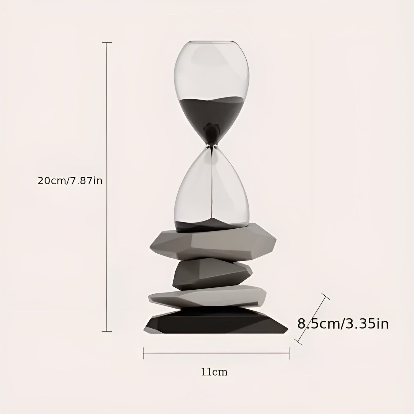 Minimalist Hourglass Sand Timer Decorative Desk Ornament