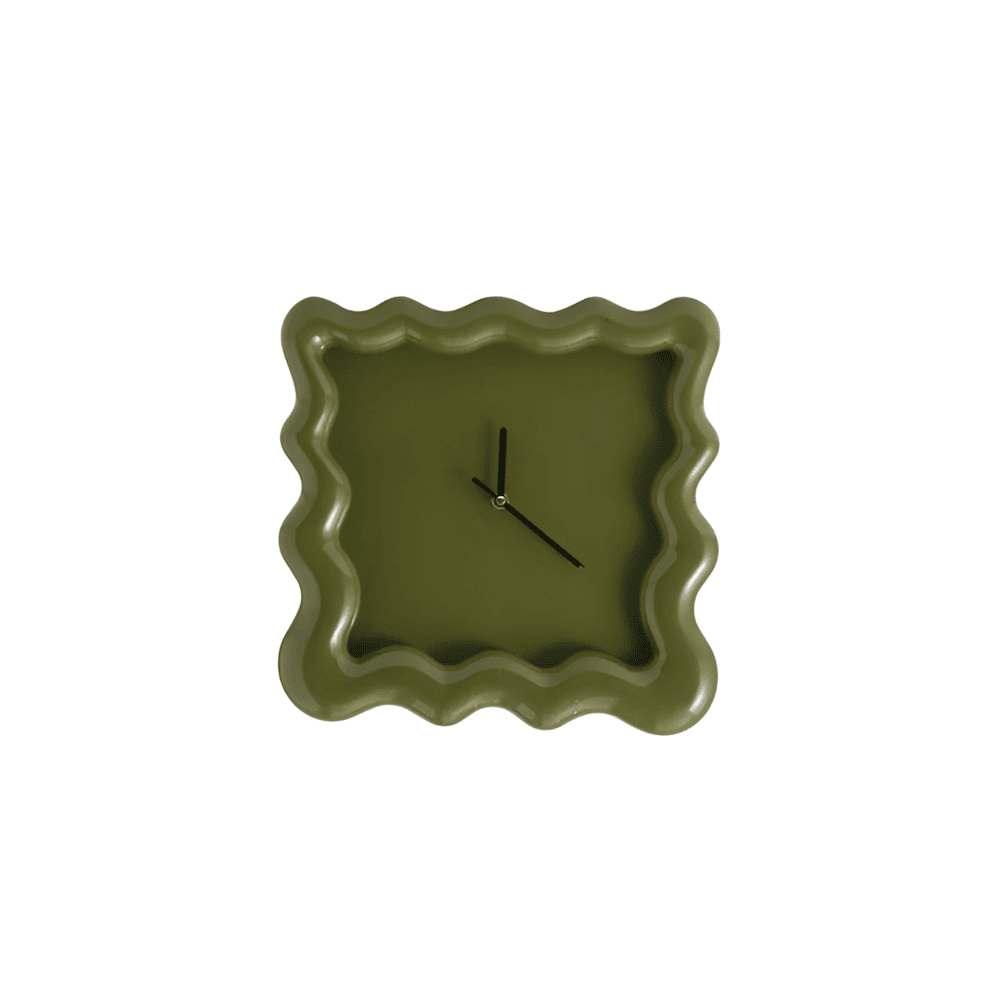 Modern Biscuit Wall Clock Silent Quartz Decorative Cream Kitchen Living Room