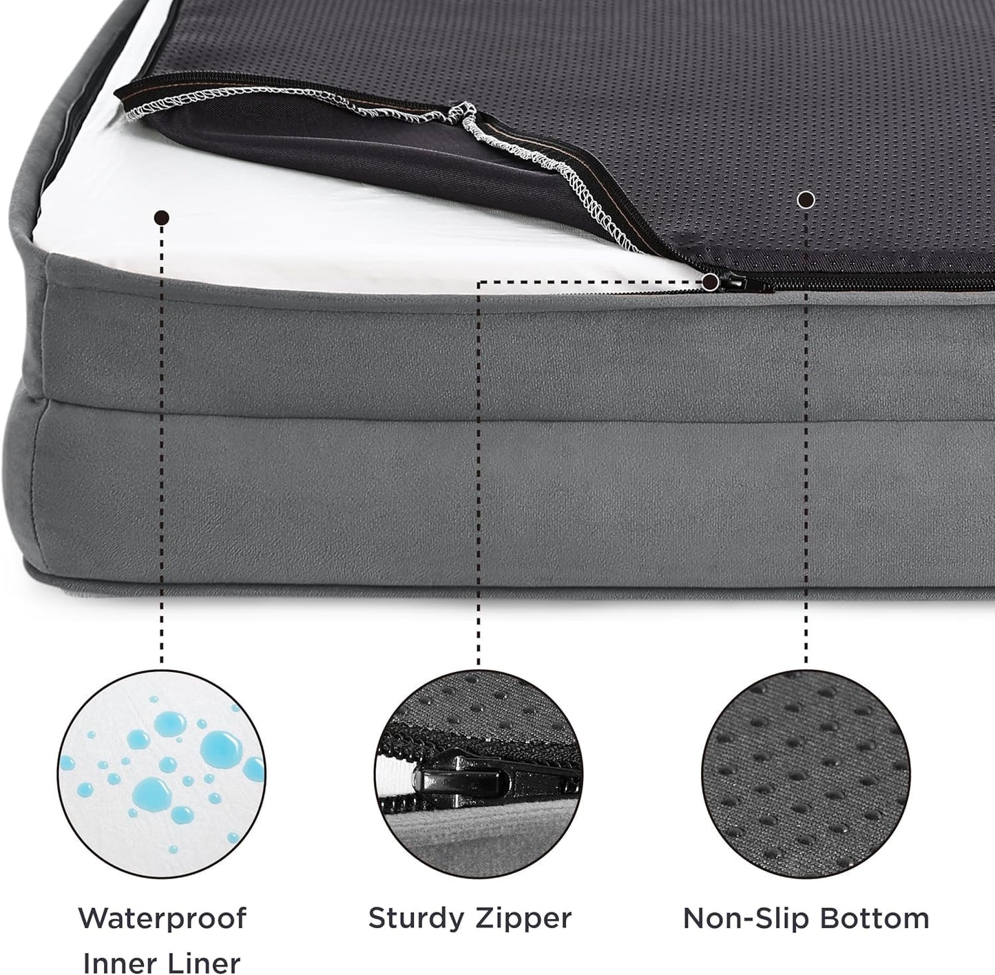 Orthopedic Dog Bed Memory Foam Waterproof Pet Sofa