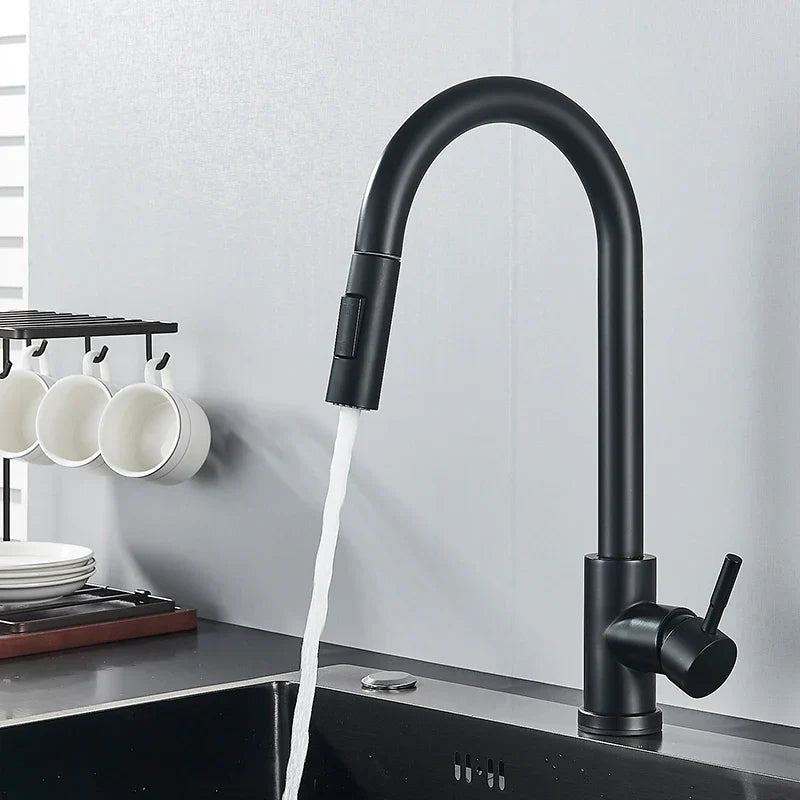 Pull Out Kitchen Faucet 360 Swivel Sink Mixer Tap