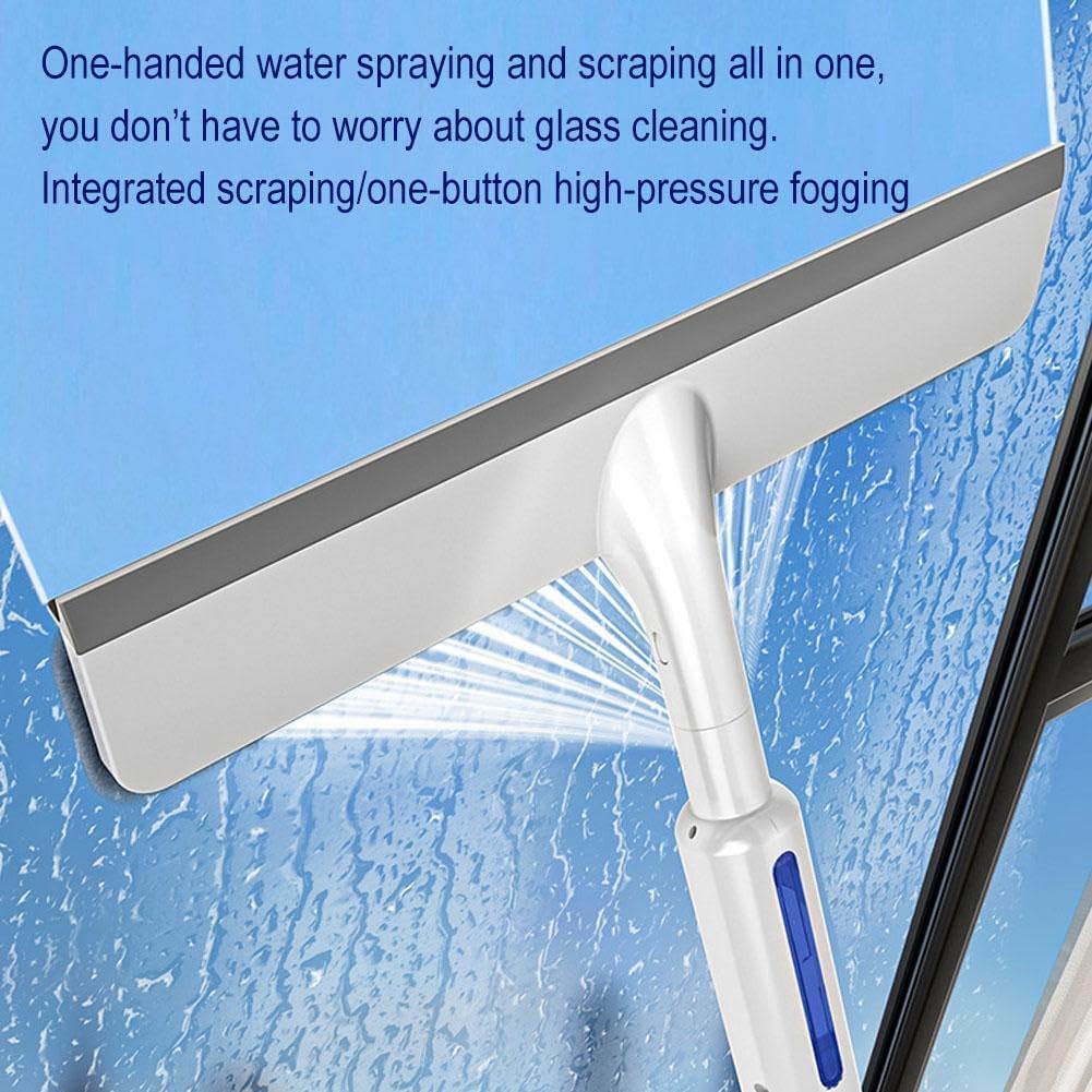 Rotating Window Cleaning Mop With Spray Extension Pole