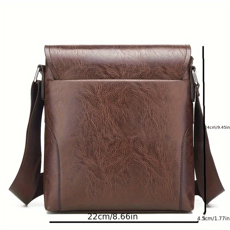 Vintage Messenger Crossbody Bag Men Business Shoulder Satchel