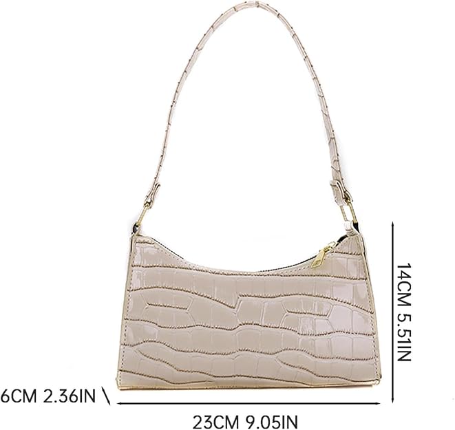 Vintage PU Leather Shoulder Bag for Women Everyday Style
