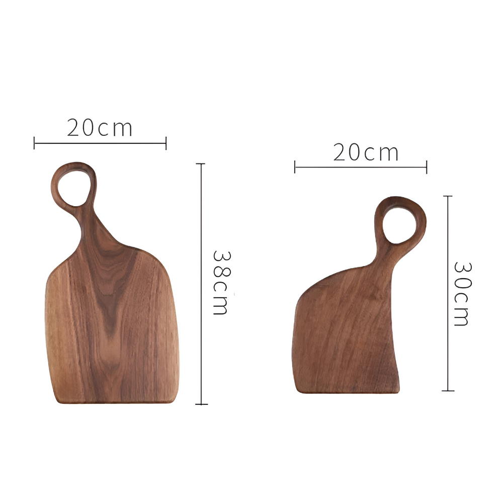 Walnut Wood Cutting Board Set Double Sided Kitchen Serving Boards