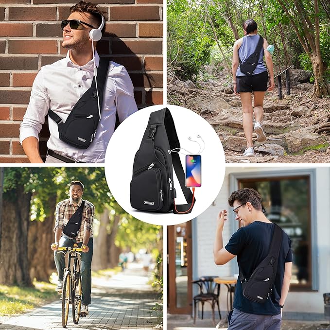 Waterproof Multifunctional Sling Bag for Travel Outdoor Daily Use