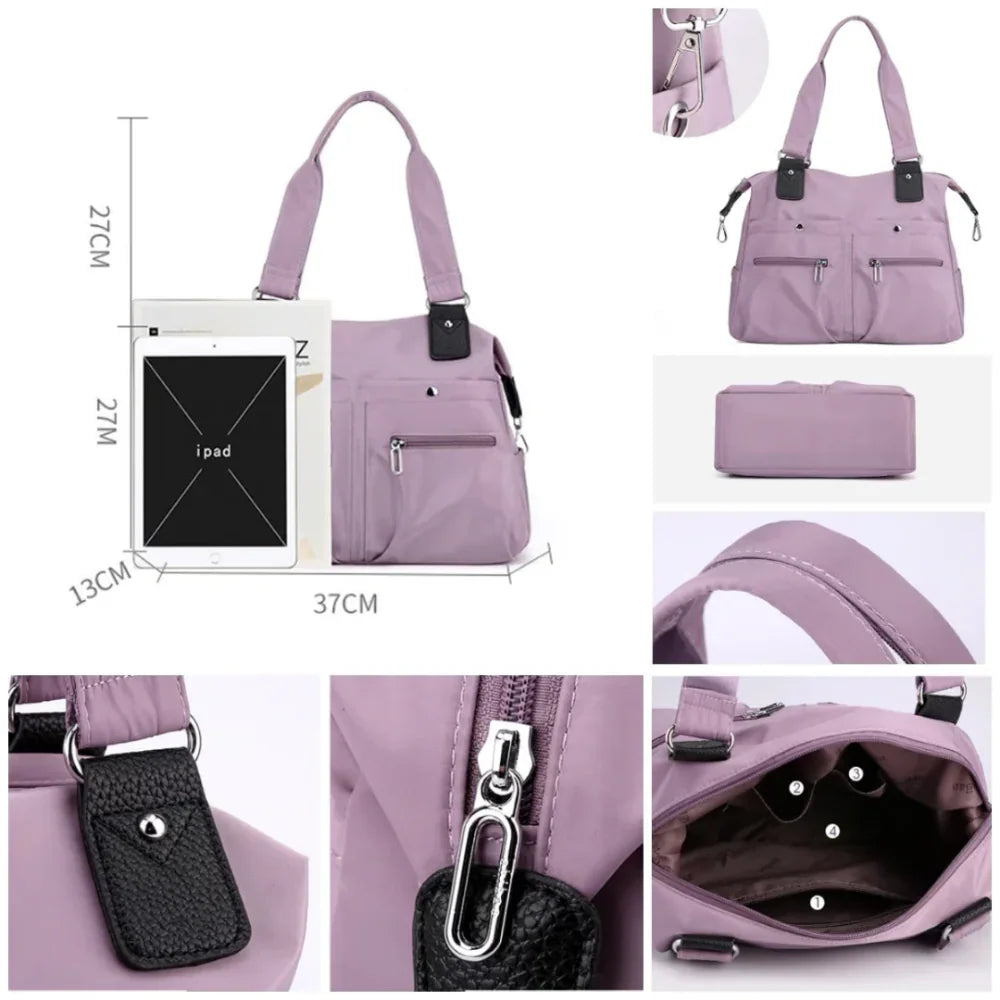 Waterproof Shoulder Bag Organized Daily Use Travel Work Tote