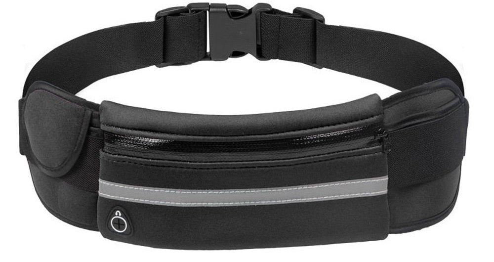 Waterproof Sports Waist Bag Adjustable Running Belt Phone Holder Outdoor