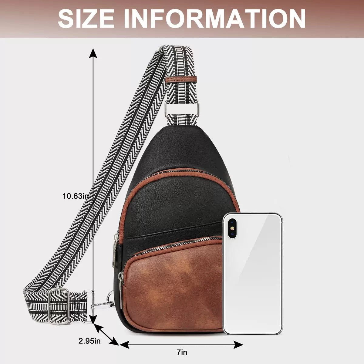Womens Leather Crossbody Shoulder Bag Adjustable Strap Lightweight Everyday Purse