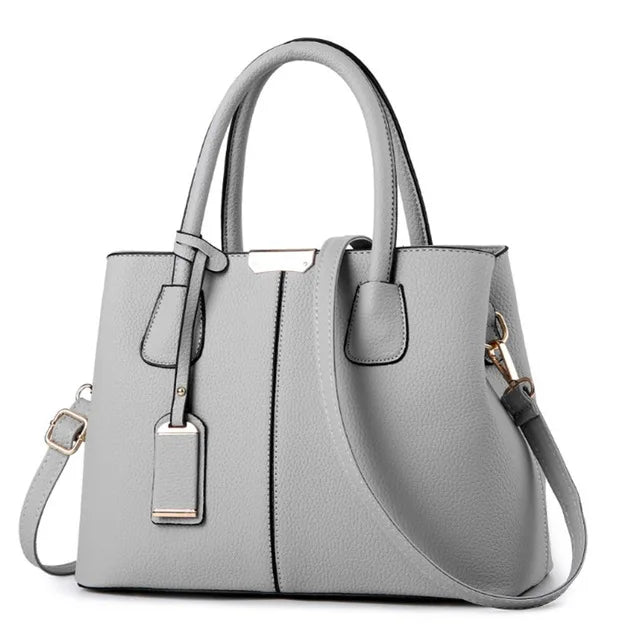 Plaid PU Leather Shoulder Handbag for Women