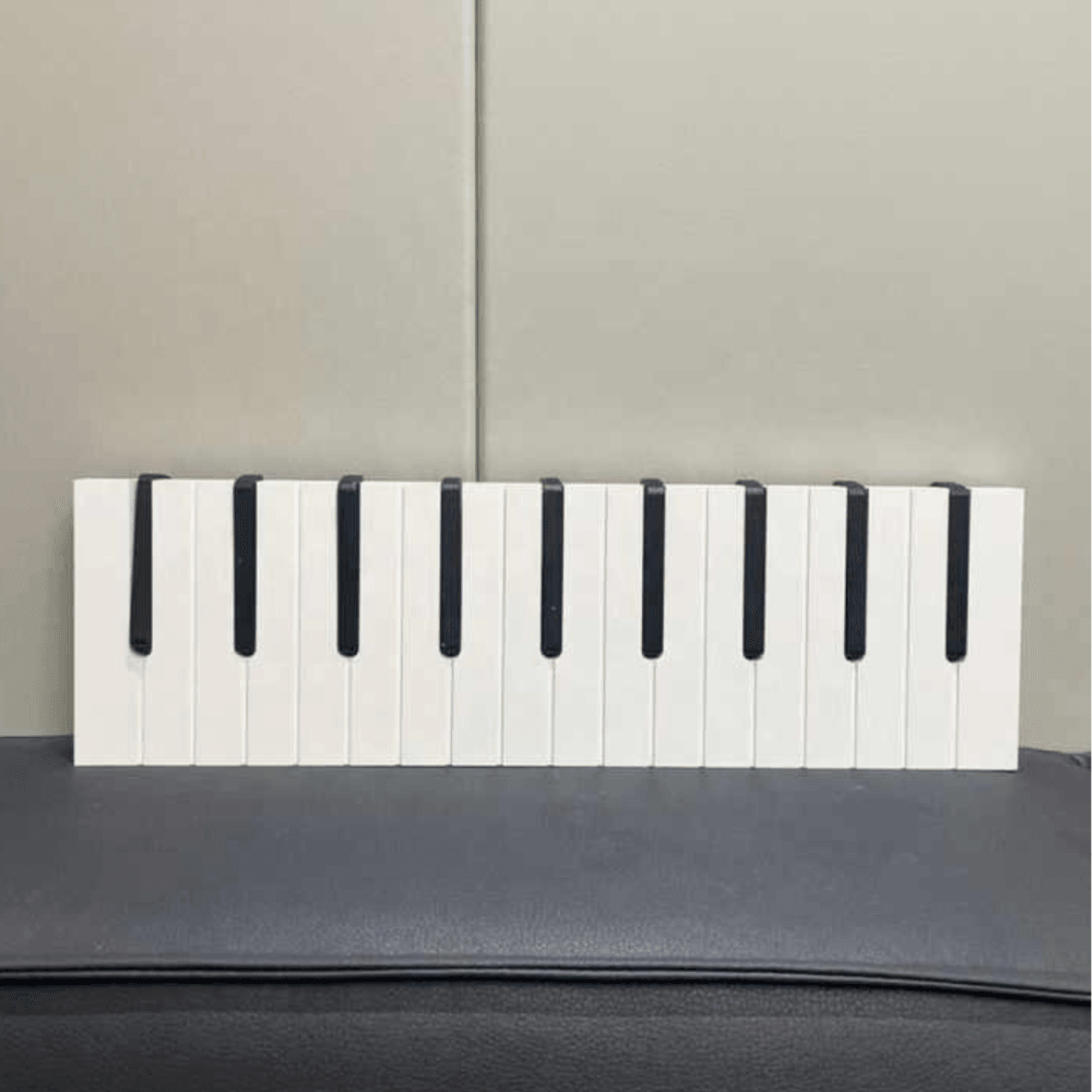 Wooden Piano Keys Coat Rack | Stylish Wall-Mounted Organizer for Music Lovers
