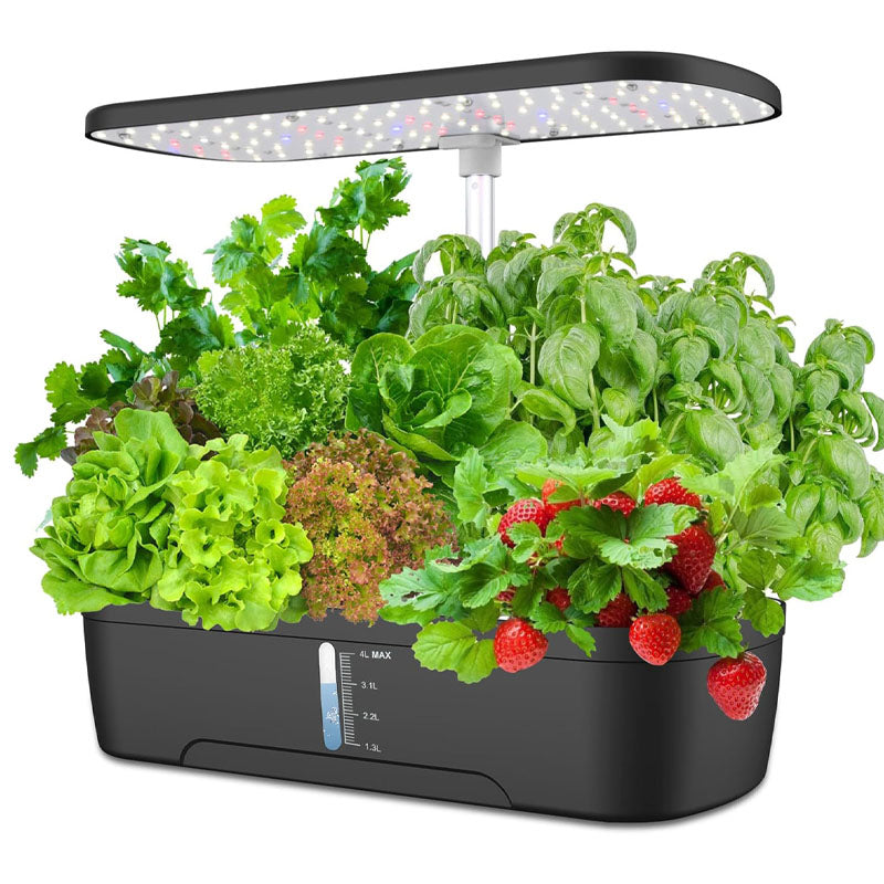 12 Pod Hydroponic Growing System Indoor Garden Kit LED Grow Light Smart Planter