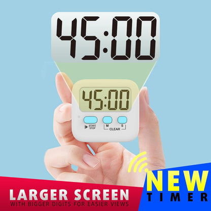 2-Pack Digital Kitchen Timers Magnetic Countdown Stopwatch