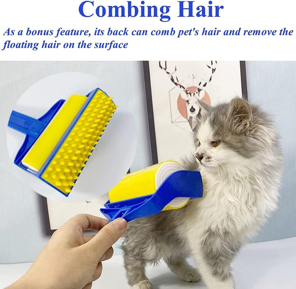 2-in-1 Reusable Pet Hair and Lint Remover for Clothing and Furniture