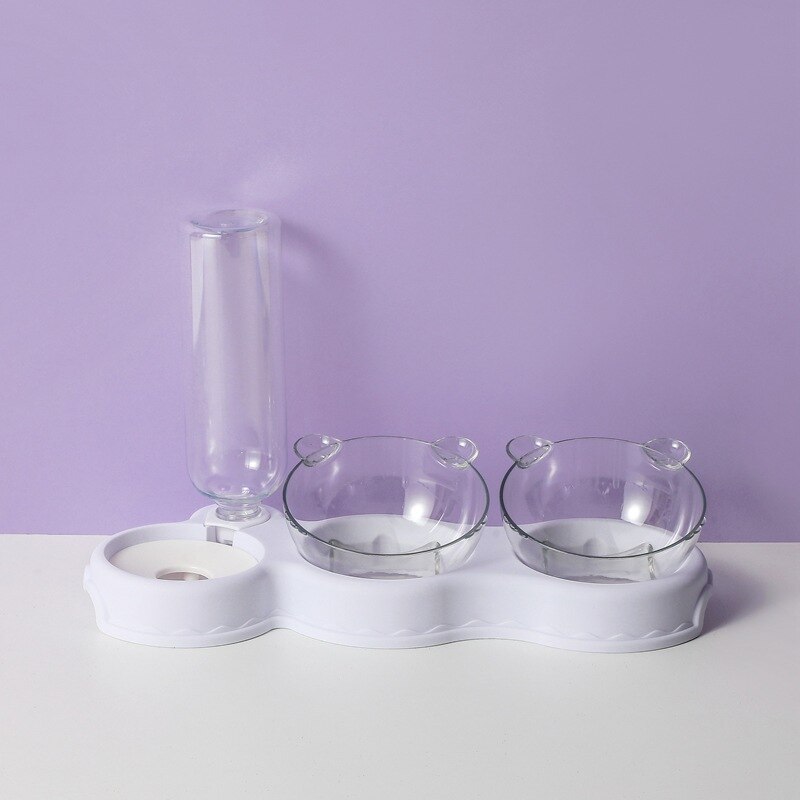 3 in 1 Elevated Pet Feeder Anti Vomiting Cat and Dog Bowl Set
