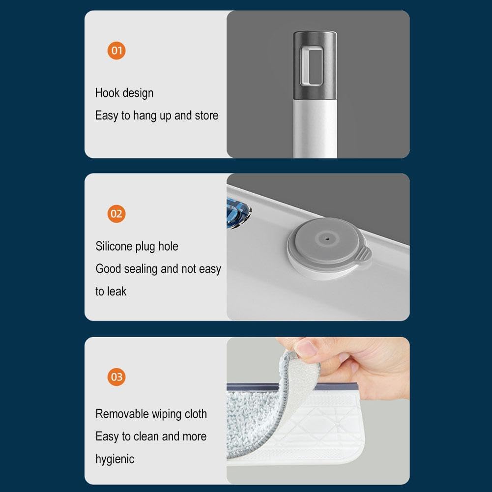3-in-1 Window Cleaner with Extendable Handle and Microfiber Cloths for Streak-Free Glass