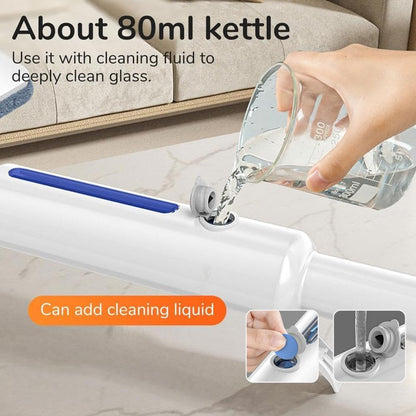 3-in-1 Window Cleaner with Extendable Handle and Microfiber Cloths for Streak-Free Glass