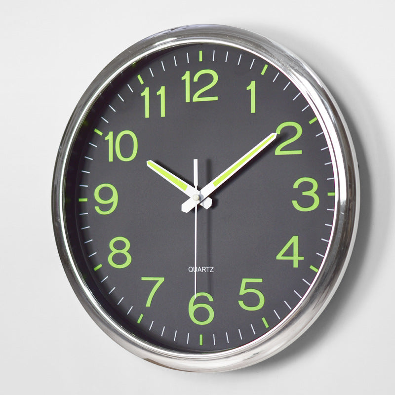 30cm Silent Luminous Wall Clock Home Decor Timepiece