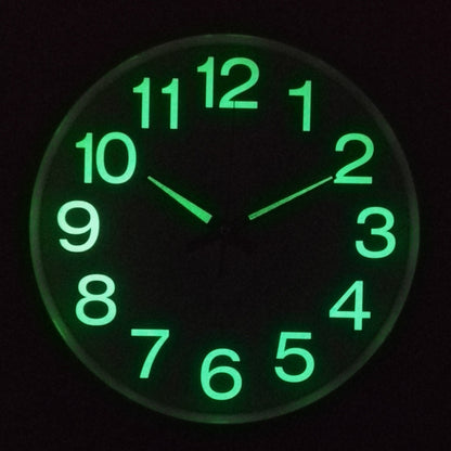 30cm Silent Luminous Wall Clock Home Decor Timepiece