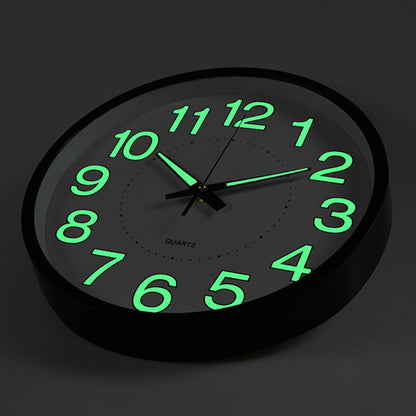 30cm Silent Luminous Wall Clock Home Decor Timepiece