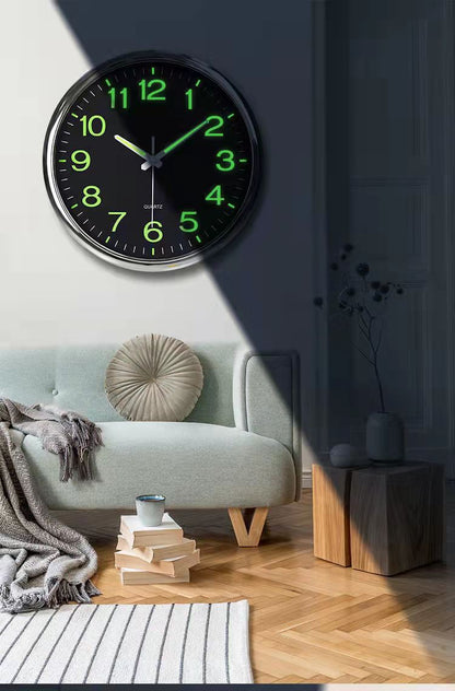 30cm Silent Luminous Wall Clock Home Decor Timepiece