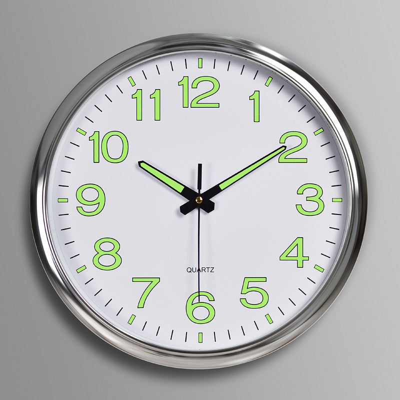 30cm Silent Luminous Wall Clock Home Decor Timepiece