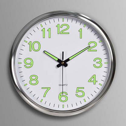 30cm Silent Luminous Wall Clock Home Decor Timepiece