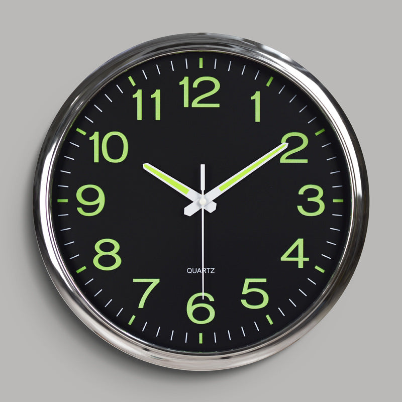 30cm Silent Luminous Wall Clock Home Decor Timepiece