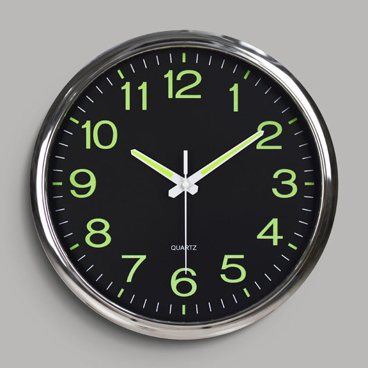 30cm Silent Luminous Wall Clock Home Decor Timepiece
