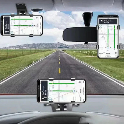 360 Rotating Dashboard Phone Holder Silicone Car Mount