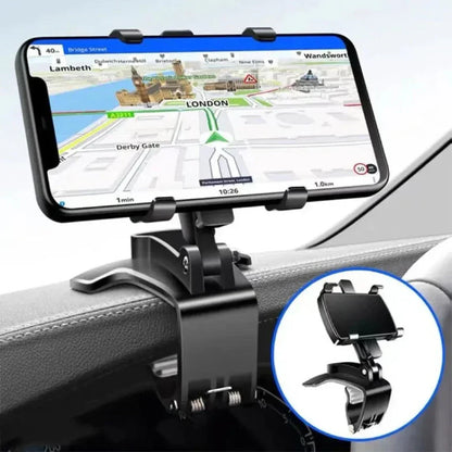 360 Rotating Dashboard Phone Holder Silicone Car Mount