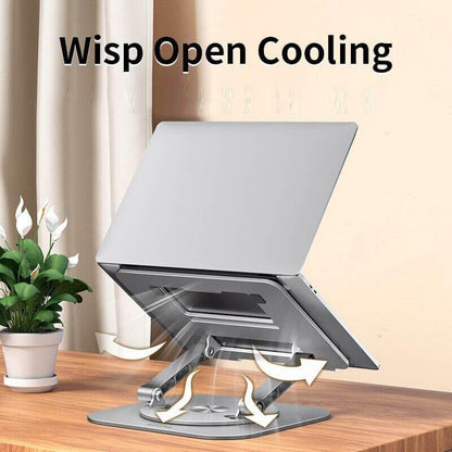 360 Rotating Laptop Stand Foldable Adjustable Desk Holder
